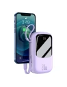 Wholesale Baseus Q pow Digital Display Power Bank 20000mAh, IP, USB, USB-C, 20W with IP Cable (purple) - BSU2841PRP - {ean13} - Hurt