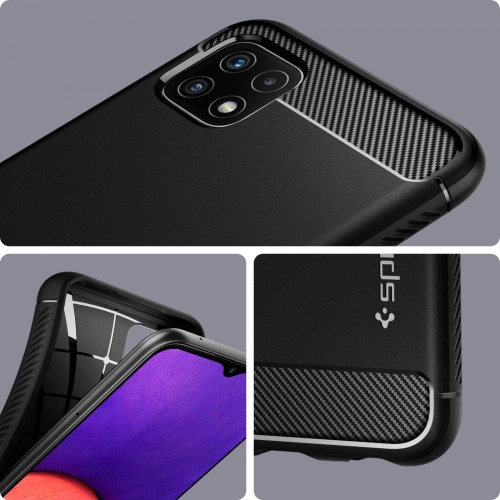 Etui Spigen Rugged Armor Samsung Galaxy A22 5G Matte Black