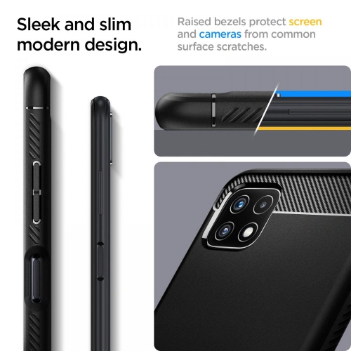 Etui Spigen Rugged Armor Samsung Galaxy A22 5G Matte Black