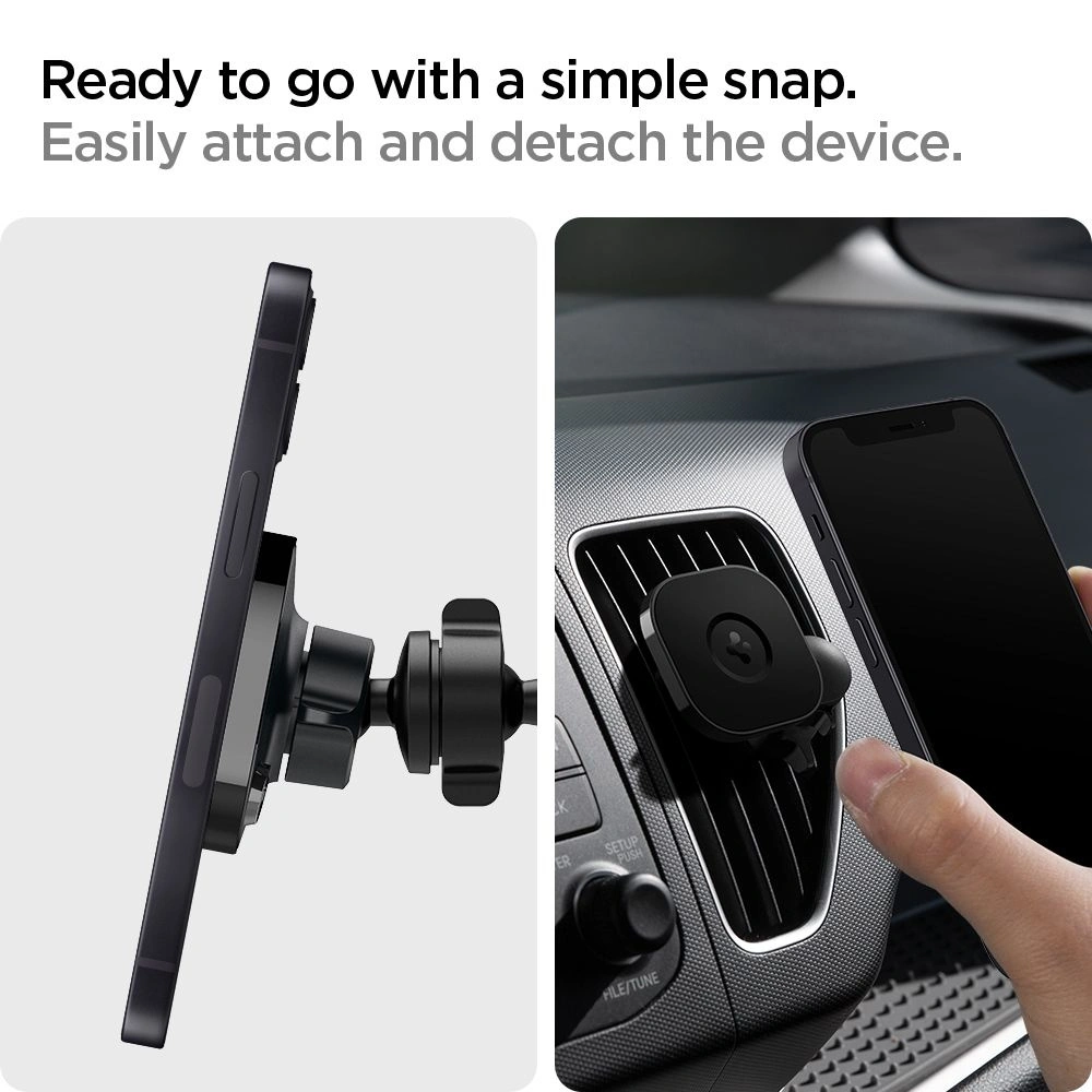Hurtownia GSM - Uchwyt Spigen ITS12 Magnetic MagSafe Vent Car Mount Black - SPN1665BLK - {ean13} - Hurt