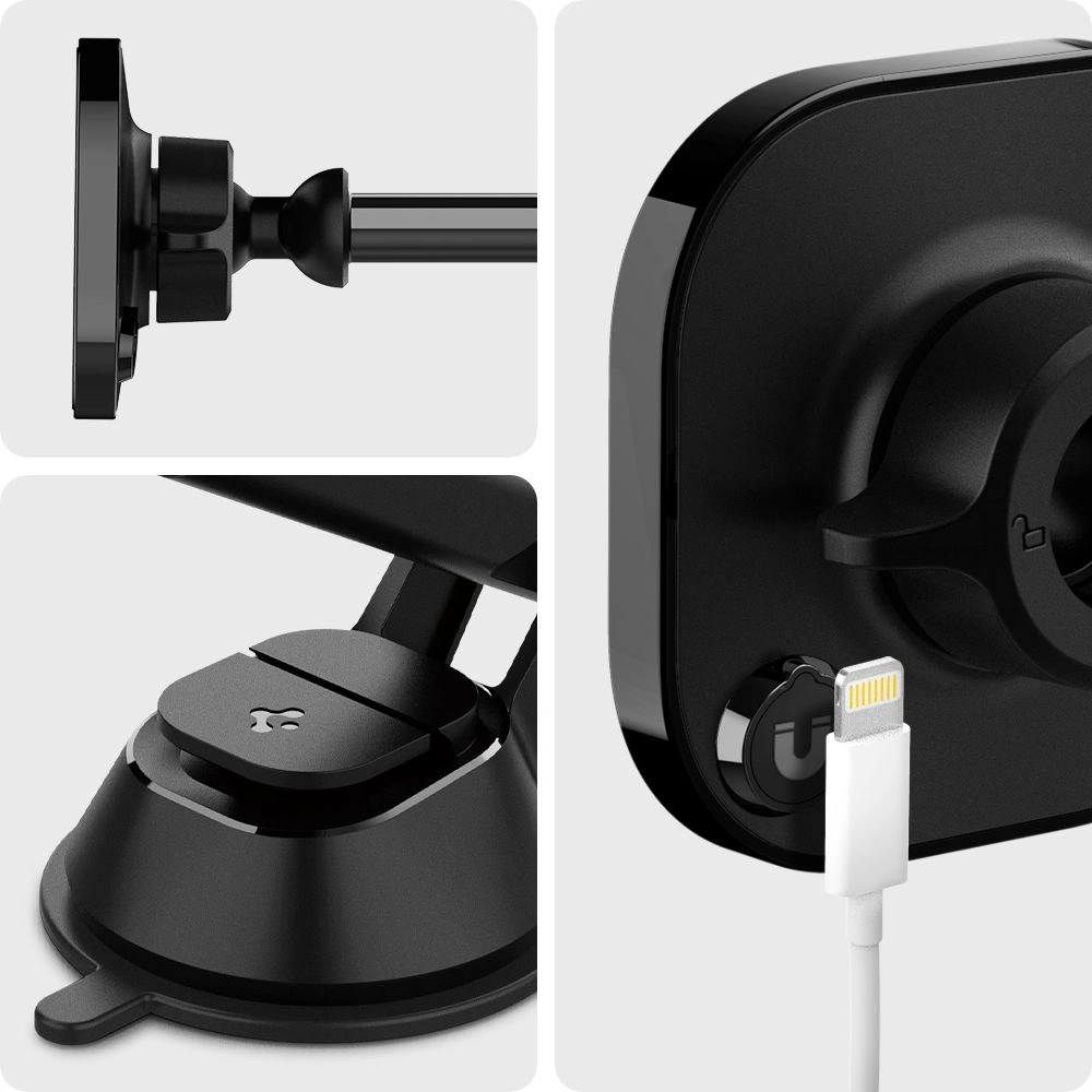 Hurtownia GSM - Uchwyt Spigen ITS35 Magnetic MagSafe Dashboard Car Mount Black - SPN1666BLK - {ean13} - Hurt