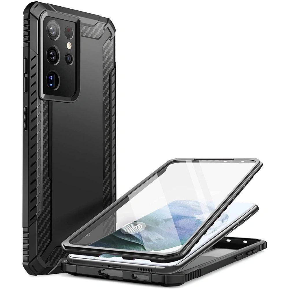 Hurtownia GSM - Etui Supcase Clayco Xenon Samsung Galaxy S21 Ultra Černé - SPC178BLK - {ean13} - Hurt