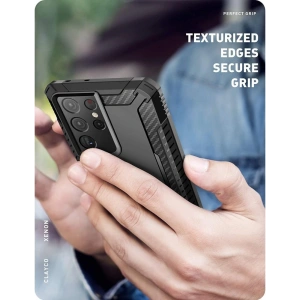 Hurtownia GSM - Etui Supcase Clayco Xenon Samsung Galaxy S21 Ultra Black - SPC178BLK - {ean13} - Hurt