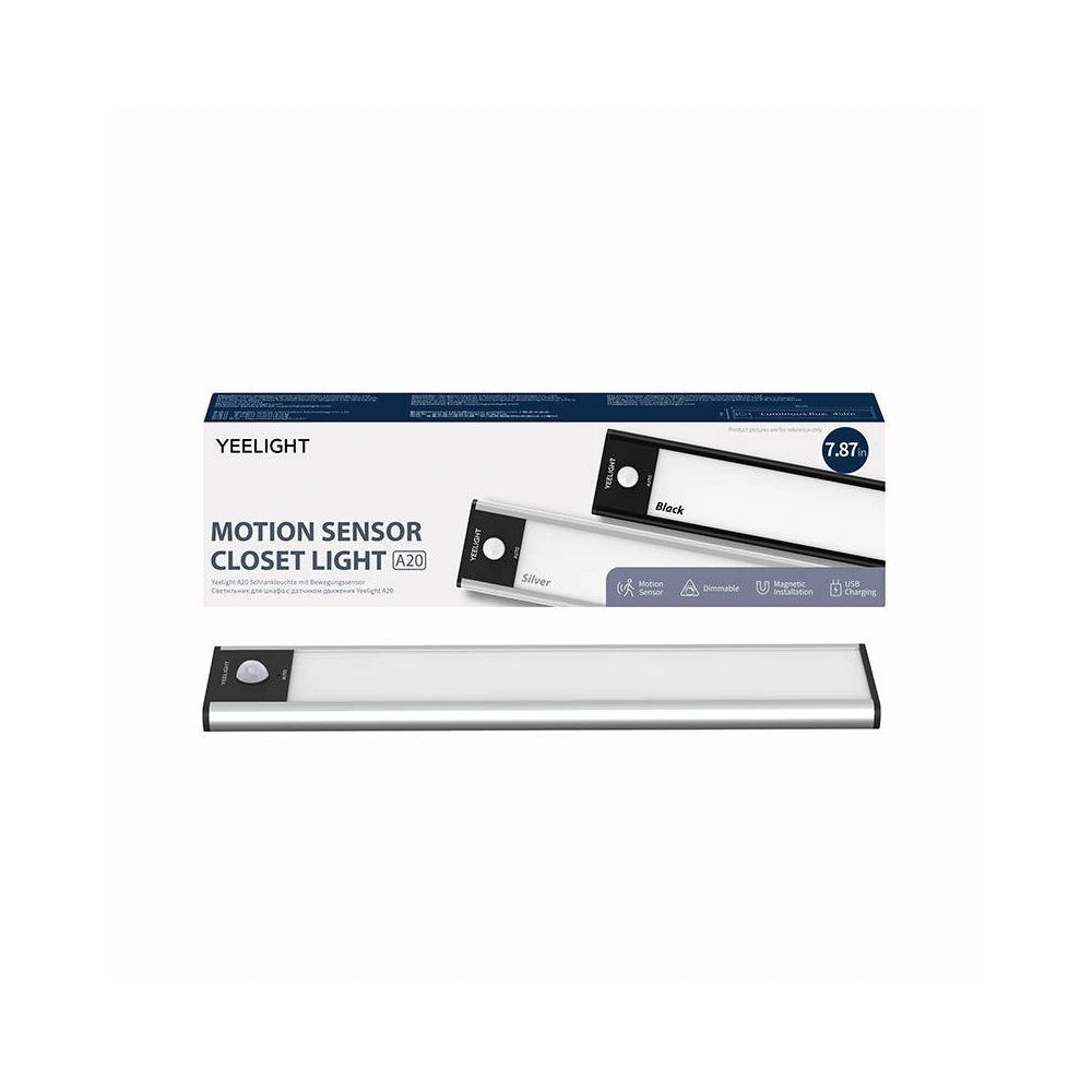 Hurtownia GSM - Lampička do skříně s pohybovým senzorem Yeelight Closet Light 20cm (Stříbrná) - YLT046SLV - {ean13} - Hurt