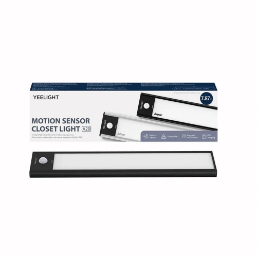 Lampka do szafy z czujnikiem ruchu Yeelight Closet Light 20cm (Czarny) 