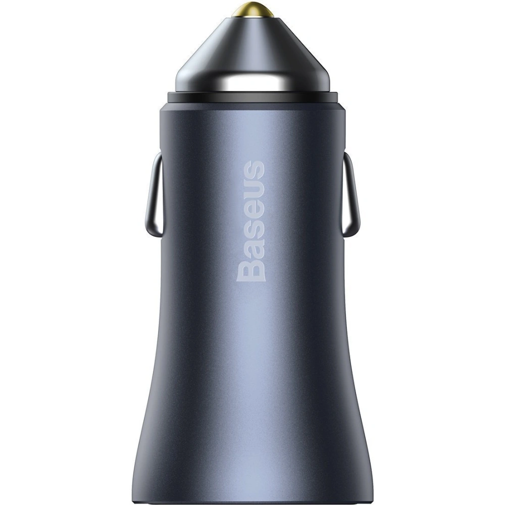 Wholesale Baseus Golden Contactor Pro car charger, USB + USB-C, QC4.0+, PD, SCP, 40W (dark gray) with Cable Type-C to iP 1m Black - BSU2843BLK - {ean13} - Hurt