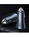 Wholesale Baseus Golden Contactor Pro car charger, USB + USB-C, QC4.0+, PD, SCP, 40W (dark gray) with Cable Type-C to iP 1m Black - BSU2843BLK - {ean13} - Hurt