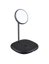 Wholesale Baseus Swan MagSafe Magnetic Stand with Wireless Charger for iPhone 12 (black) + 24W charger (black) - BSU2845BLK - {ean13} - Hurt