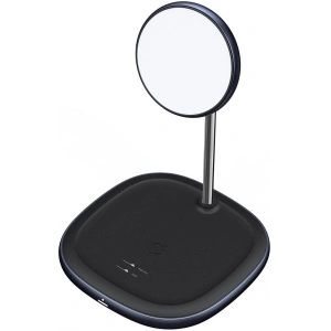 Hurtownia GSM - Stojak magnetyczny Baseus Swan MagSafe z ładowarką indukcyjną do iPhone 12 (czarny) + ładowarka sieciowa 24W (czarna) - BSU2845BLK - {ean13} - Hurt