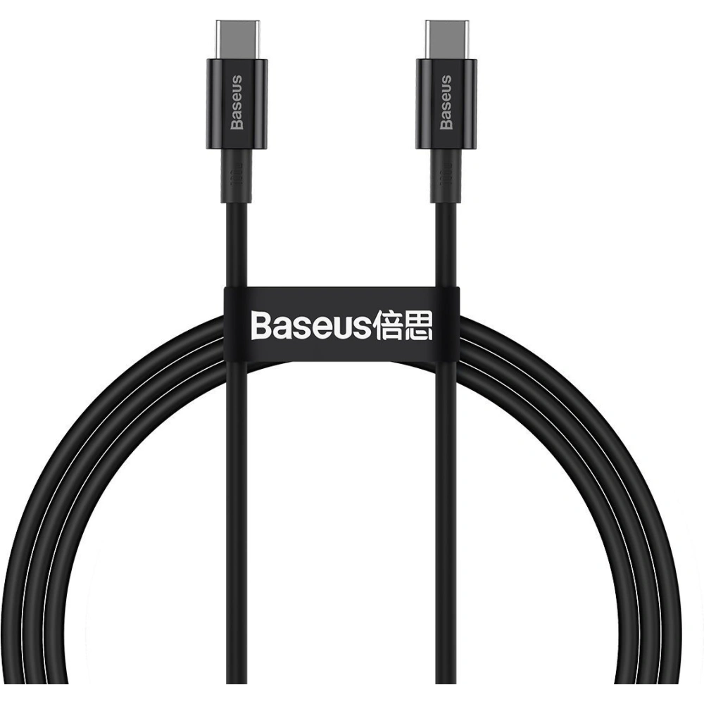 Hurtownia GSM - Kabel USB-C do USB-C Baseus Superior Series, 100W, 1m (černý) - BSU2848BLK - {ean13} - Hurt