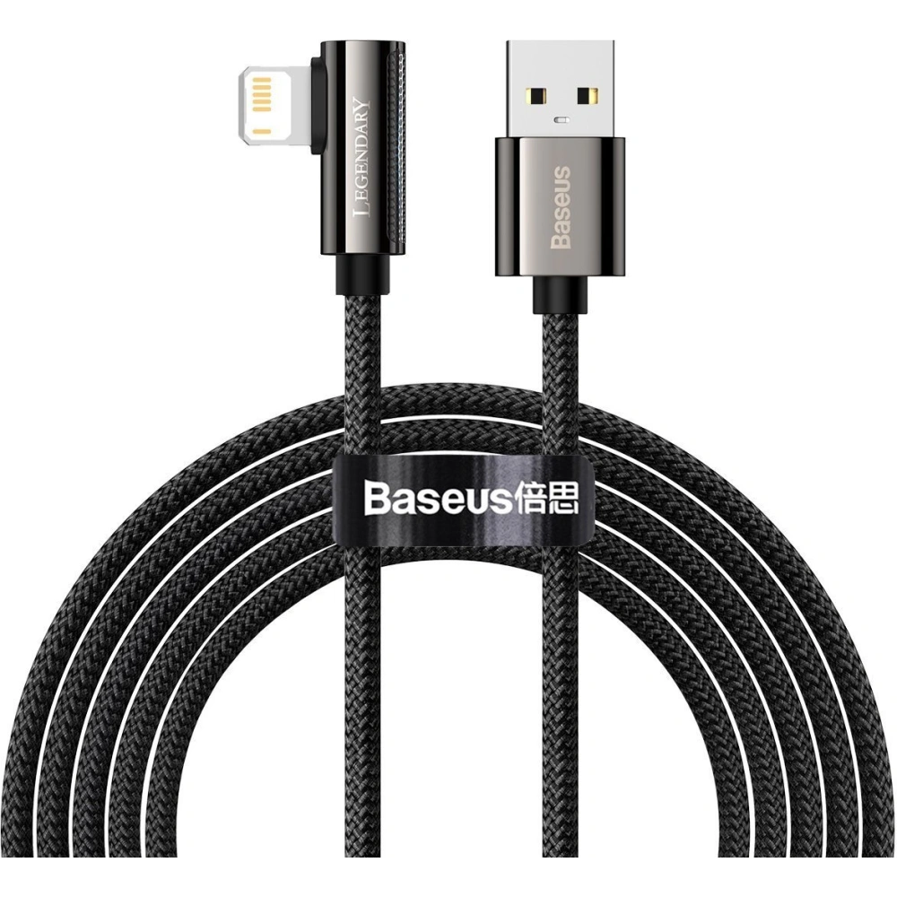 Hurtownia GSM - Kabel USB do Lightning kątowy Baseus Legend Series, 2.4A, 2m (czarny) - BSU2852BLK - {ean13} - Hurt