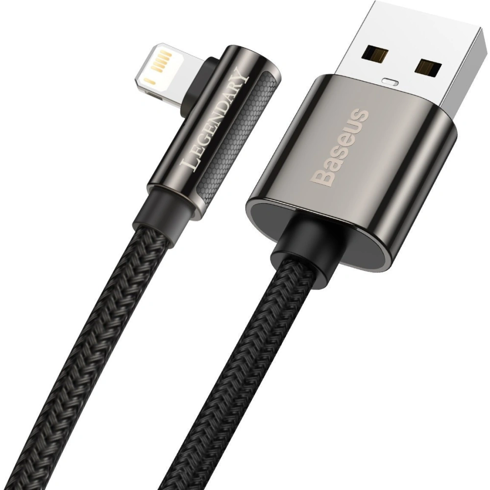 Hurtownia GSM - Kabel USB do Lightning kątowy Baseus Legend Series, 2.4A, 2m (czarny) - BSU2852BLK - {ean13} - Hurt