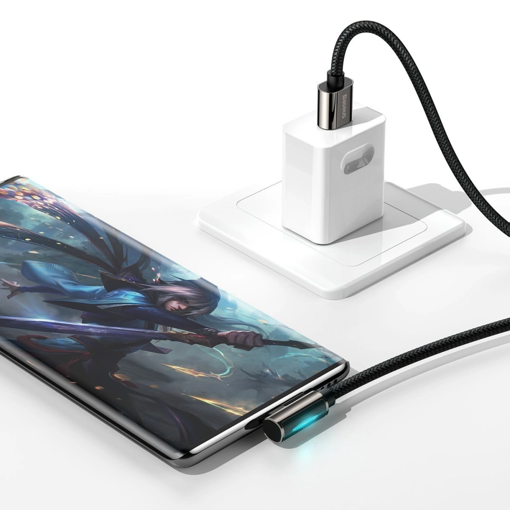 Hurtownia GSM - Kabel USB do USB-C kątowy Baseus Legend Series, 66W, 1m (czarny) - BSU2853BLK - {ean13} - Hurt