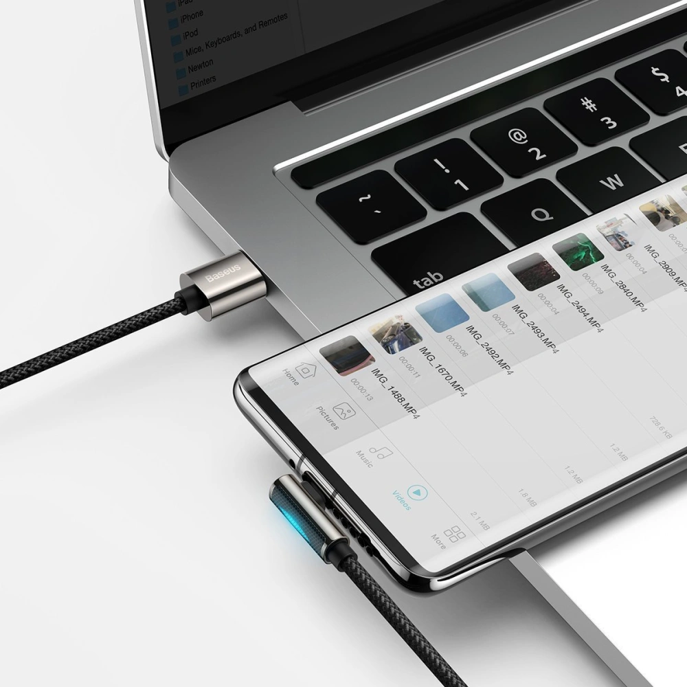 Hurtownia GSM - Kabel USB do USB-C kątowy Baseus Legend Series, 66W, 1m (czarny) - BSU2853BLK - {ean13} - Hurt