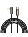 Kabel USB-C do Lightning kątowy Baseus Legend Series, PD, 20W, 1m (czarny)