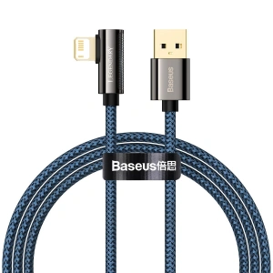 Kabel USB do Lightning kątowy Baseus Legend Series, 2.4A, 1m (niebieski)