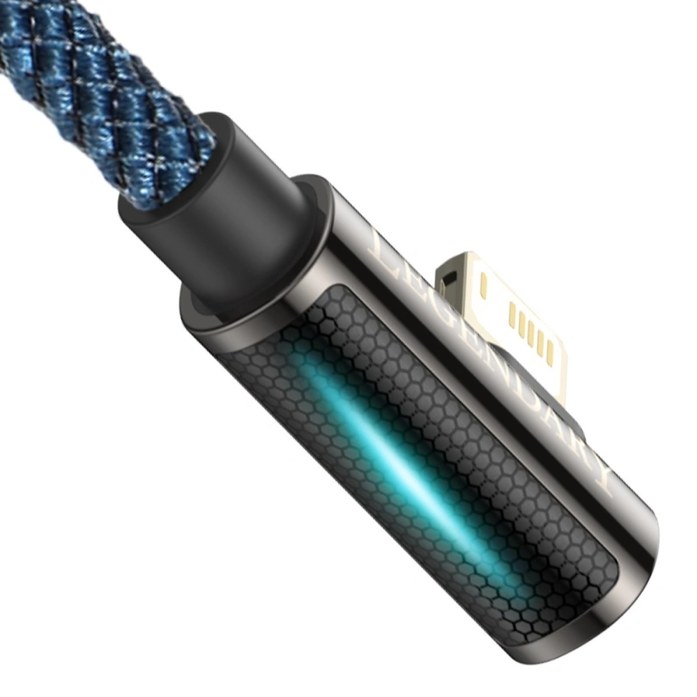 Hurtownia GSM - Kabel USB do Lightning kątowy Baseus Legend Series, 2.4A, 1m (niebieski) - BSU2856BLU - {ean13} - Hurt