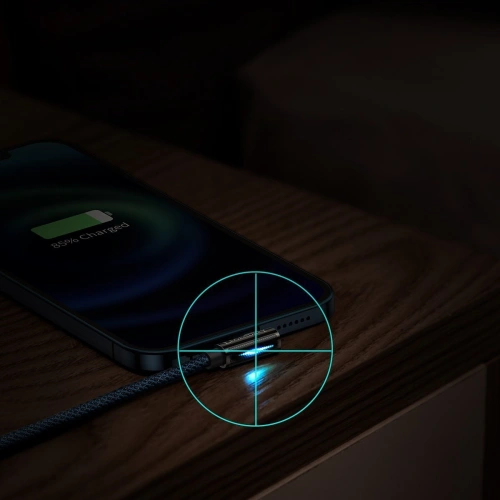 Kabel USB do Lightning kątowy Baseus Legend Series, 2.4A, 1m (niebieski)