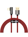 Kabel USB do Lightning kątowy Baseus Legend Series, 2.4A, 1m (czerwony)