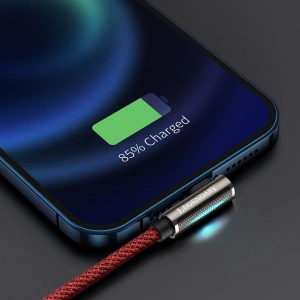 Kabel USB do Lightning kątowy Baseus Legend Series, 2.4A, 1m (czerwony)