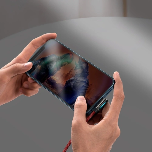 Kabel USB do Lightning kątowy Baseus Legend Series, 2.4A, 1m (czerwony)