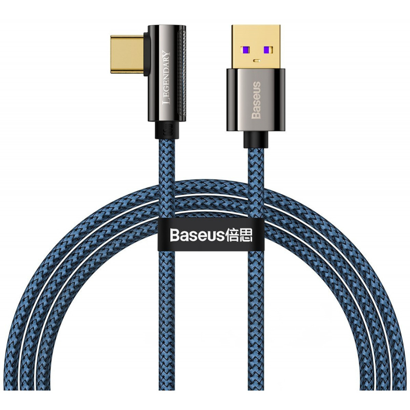 Baseus Distributor - 6953156209312 - BSU2858BLU - Cable USB to USB-C Baseus Legend Series, 66W, 1m (blue) - B2B homescreen