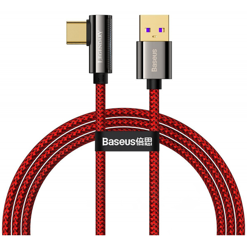 Baseus Distributor - 6953156209305 - BSU2859RED - Cable USB to USB-C Baseus Legend Series, 66W, 1m (red) - B2B homescreen