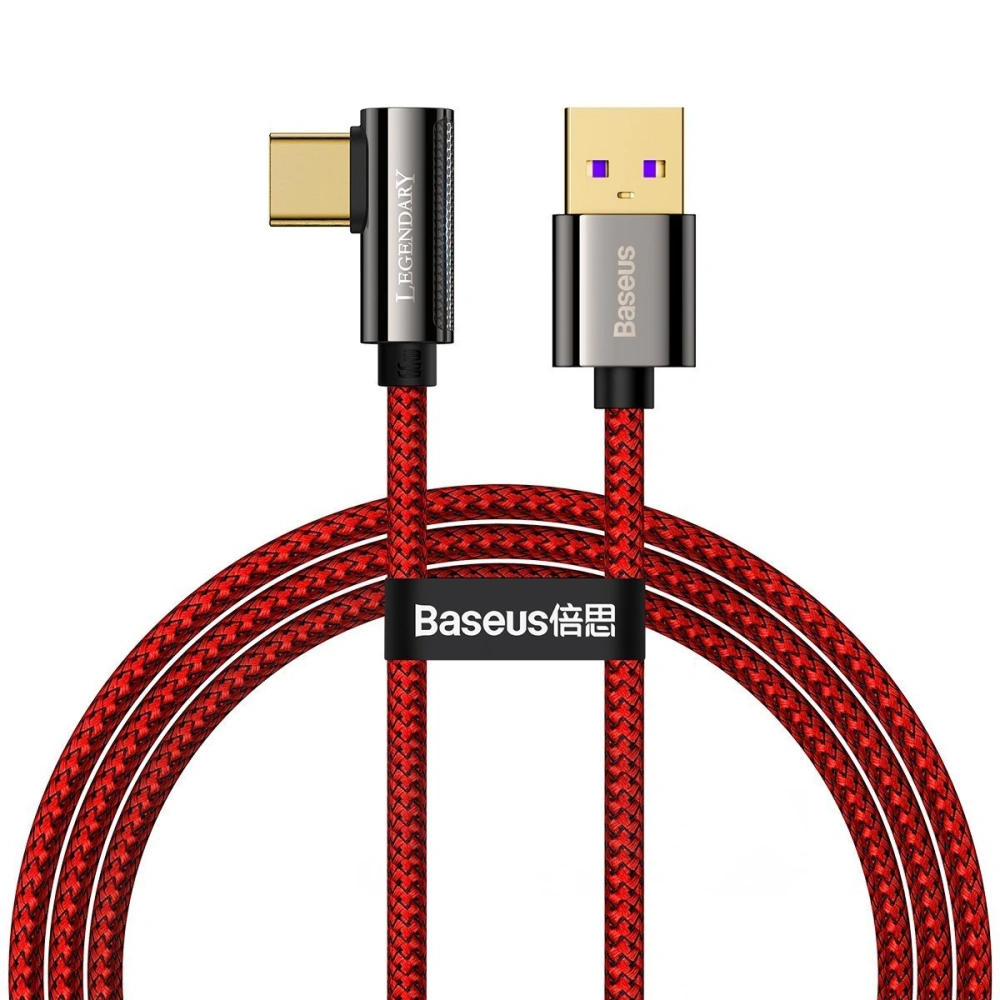 Hurtownia GSM - Kabel USB do USB-C kątowy Baseus Legend Series, 66W, 1m (czerwony) - BSU2859RED - {ean13} - Hurt
