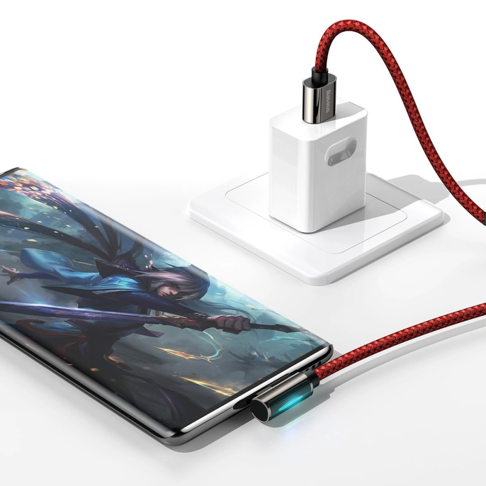 Hurtownia GSM - Kabel USB do USB-C kątowy Baseus Legend Series, 66W, 1m (czerwony) - BSU2859RED - {ean13} - Hurt