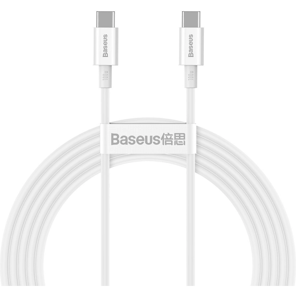 Hurtownia GSM - Kabel USB-C do USB-C Baseus Superior Series, 100W, 2m (biały) - BSU2861WHT - {ean13} - Hurt
