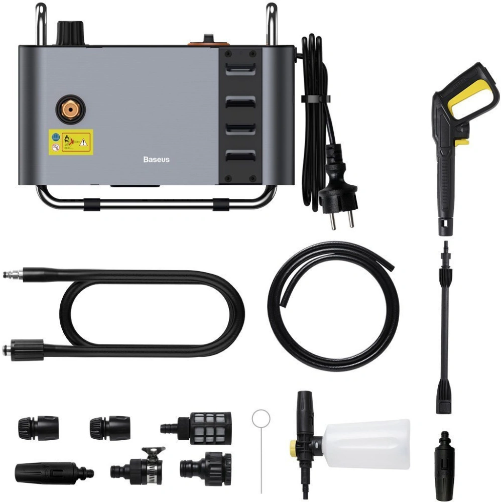 Hurtownia GSM - Automobilní tlaková myčka Baseus Pressure Washer, 1300W, 100Bar + příslušenství - BSU2863 - {ean13} - Hurt