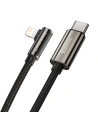 Kabel USB-C do Lightning kątowy Baseus Legend Series, PD, 20W, 2m (czarny)