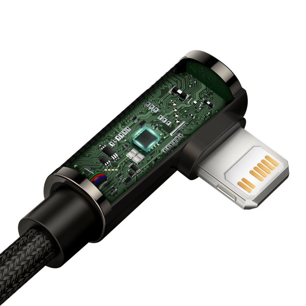 Kabel USB-C na Lightning úhlový Baseus Legend Series, PD, 20W, 2m (černý)