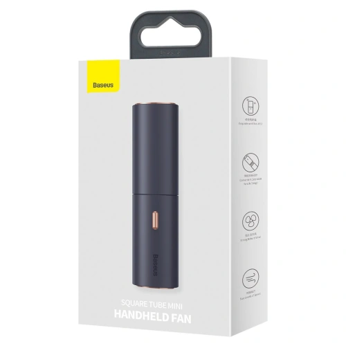 Przenośny wentylator ręczny Baseus Square Tube (czarny)
