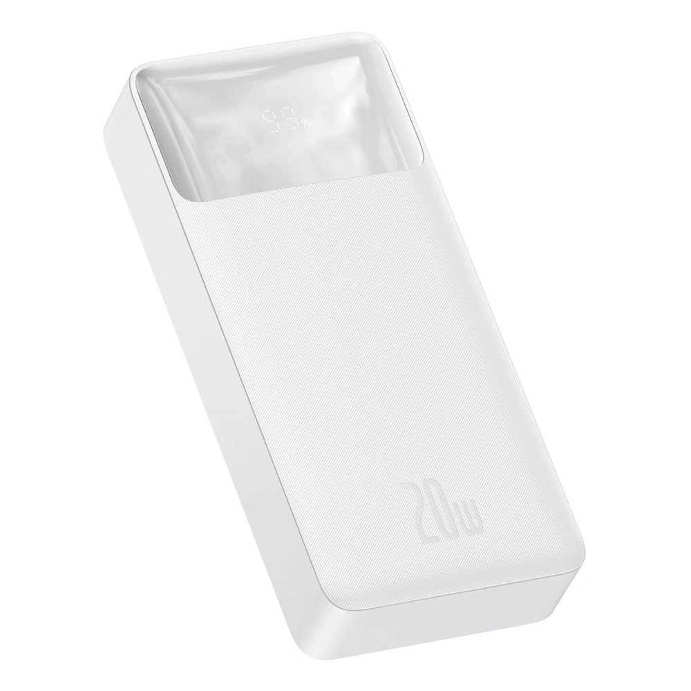 Hurtownia GSM - PowerBank Baseus Bipow 20000mAh, 2xUSB, USB-C, 20W (bílý) - BSU2868WHT - {ean13} - Hurt