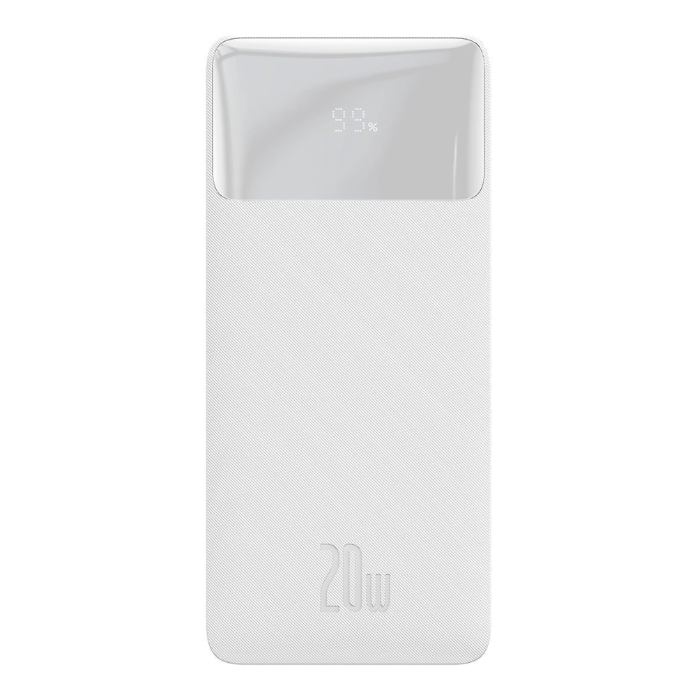 Hurtownia GSM - PowerBank Baseus Bipow 30000mAh, 2xUSB, USB-C, 20W (biały) - BSU2869WHT - {ean13} - Hurt