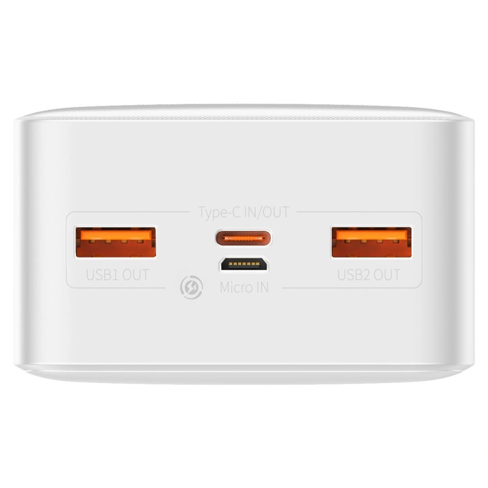 Hurtownia GSM - PowerBank Baseus Bipow 30000mAh, 2xUSB, USB-C, 20W (biały) - BSU2869WHT - {ean13} - Hurt