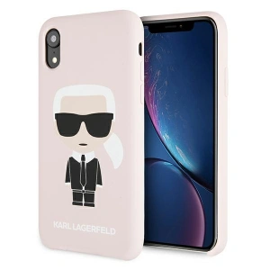 Hurtownia GSM - Etui Karl Lagerfeld KLHCI61SLFKPI Apple iPhone XR jasnoróżowy/light pink hardcase Silicone Iconic - KLD589PNK - {ean13} - Hurt