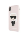 Wholesale Karl Lagerfeld KLHCI61SLFKPI Apple iPhone XR light pink hardcase Silicone Iconic - KLD589PNK - {ean13} - Hurt