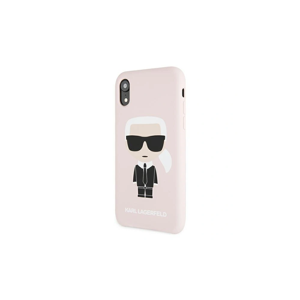 Etui Karl Lagerfeld KLHCI61SLFKPI Apple iPhone XR světle růžový/hardcase silikonový Iconic