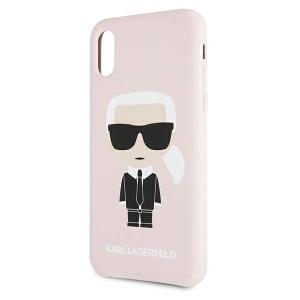 Wholesale Karl Lagerfeld KLHCI61SLFKPI Apple iPhone XR light pink hardcase Silicone Iconic - KLD589PNK - {ean13} - Hurt