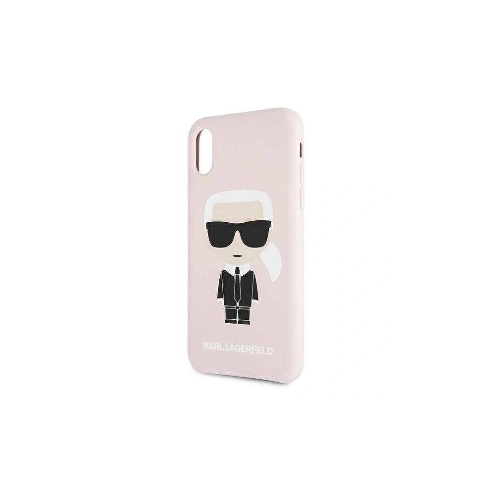 Etui Karl Lagerfeld KLHCI61SLFKPI Apple iPhone XR světle růžový/hardcase silikonový Iconic
