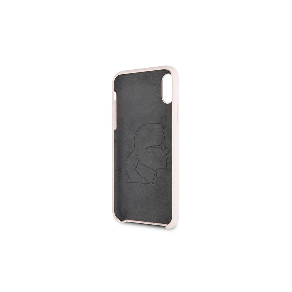 Etui Karl Lagerfeld KLHCI61SLFKPI Apple iPhone XR světle růžový/hardcase silikonový Iconic