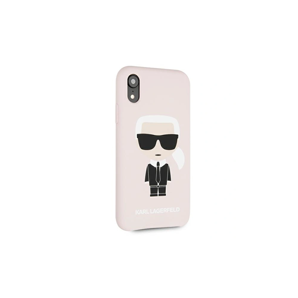Etui Karl Lagerfeld KLHCI61SLFKPI Apple iPhone XR světle růžový/hardcase silikonový Iconic