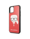 Etui Karl Lagerfeld KLHCN61DLHRE Apple iPhone 11 czerwony/red Iconic Glitter Karl`s Head