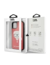 Etui Karl Lagerfeld KLHCN61DLHRE Apple iPhone 11 czerwony/red Iconic Glitter Karl`s Head