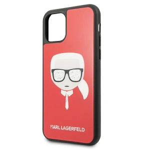 Hurtownia GSM - Etui Karl Lagerfeld KLHCN65DLHRE Apple iPhone 11 Pro Max czerwony/red Iconic Glitter Karl`s Head - KLD592RED - {ean13} - Hurt