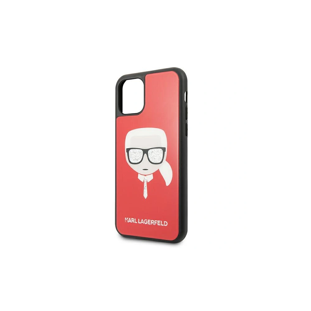 Hurtownia GSM - Etui Karl Lagerfeld KLHCN65DLHRE Apple iPhone 11 Pro Max czerwony/red Iconic Glitter Karl`s Head - KLD592RED - {ean13} - Hurt