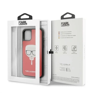 Hurtownia GSM - Etui Karl Lagerfeld KLHCN65DLHRE Apple iPhone 11 Pro Max czerwony/red Iconic Glitter Karl`s Head - KLD592RED - {ean13} - Hurt