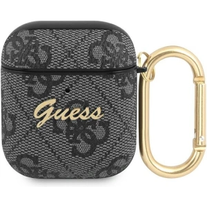 Hurtownia GSM - Etui Guess GUA24GSMK Apple AirPods kryt šedý/grey 4G Script Metal Collection - GUE1161GRY - {ean13} - Hurt